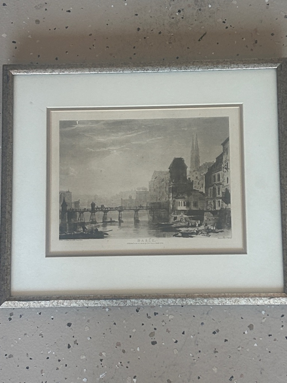 Tuner Basler Black and Cream Riverbank Etching Print